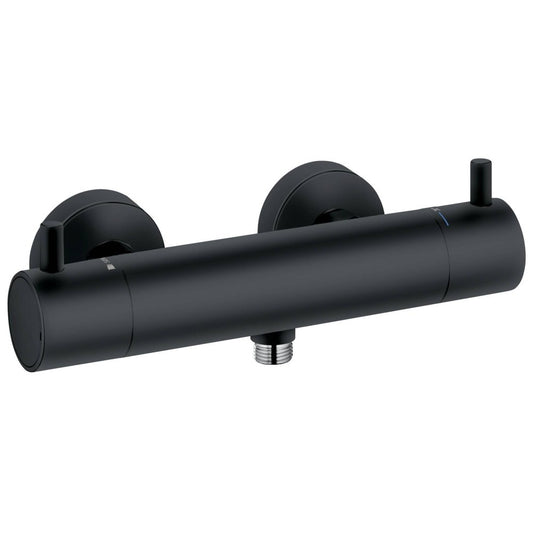 Kludi Bozz Baterie dus monocomanda termostatata, negru mat