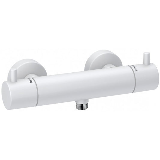 Kludi Bozz Baterie dus cu termostat, alb mat