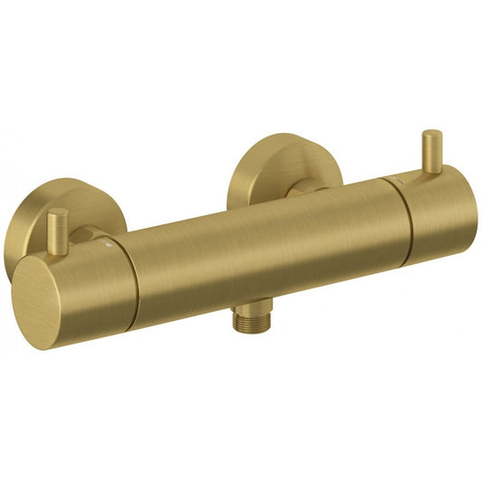 Kludi Bozz Baterie dus cu termostat, auriu periat (brushed gold)