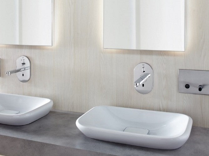 Grohe Eurosmart Cosmopolitan E Baterie lavoar electronica cu senzor, alimentare 230 V, pipa 23 cm