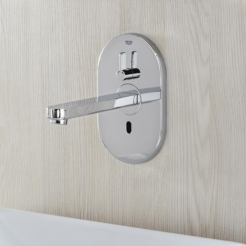 Grohe Eurosmart Cosmopolitan E Baterie lavoar electronica cu senzor, alimentare 230 V, pipa 23 cm