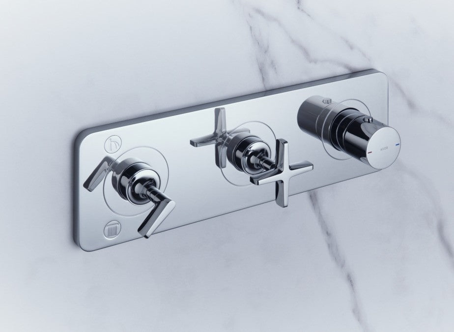 Hansgrohe Axor Citterio E Baterie dus cu termostat cu 2 iesiri, montaj incastrat