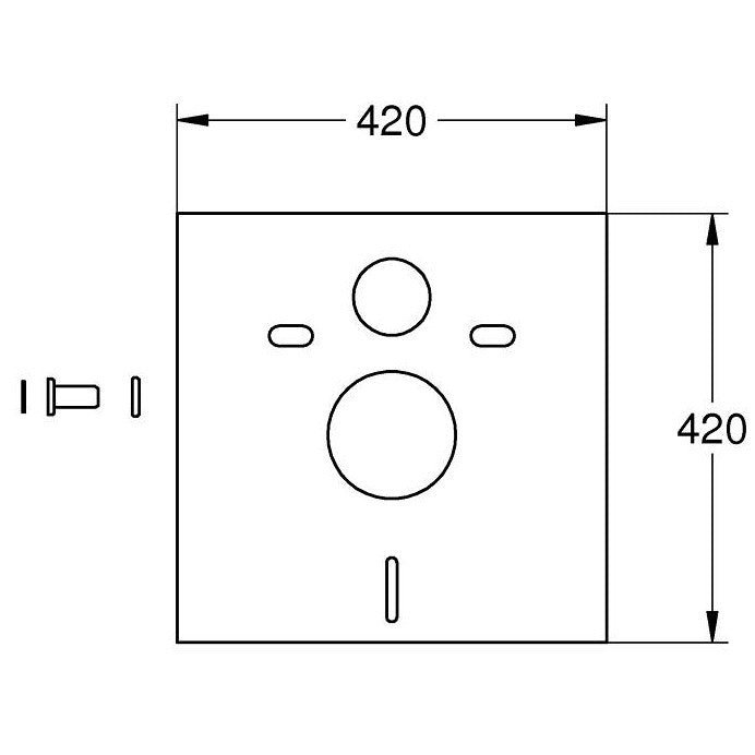 Grohe Rapid SL Set rezervor incastrat WC cu cadru si izolare fonica