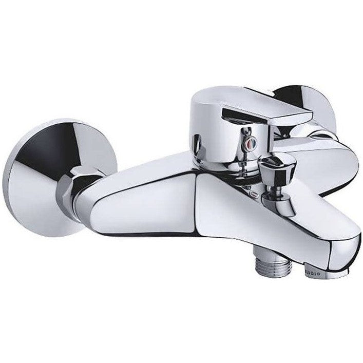 Kludi D-Vise Baterie cada dus mocomanda, crom