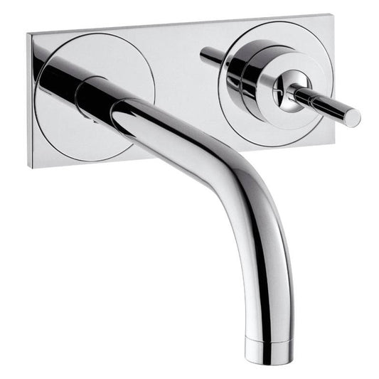 Baterie lavoar incastrata Hansgrohe Axor Uno2, cu placa, pipa 23 cm