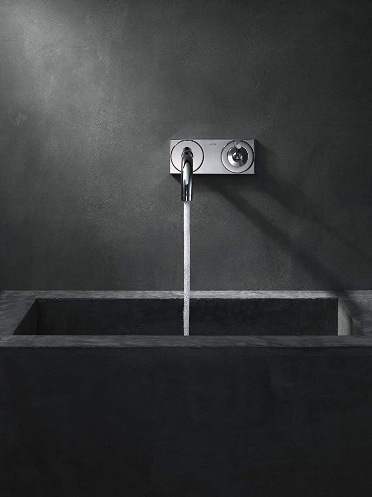 Baterie lavoar incastrata Hansgrohe Axor Uno2, cu placa, pipa 23 cm