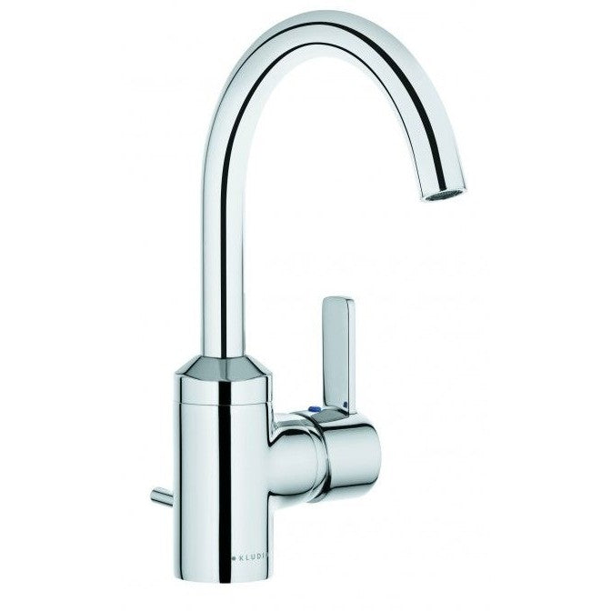 Baterie lavoar Kludi Zenta, cu ventil pop-up, pipa 16 cm
