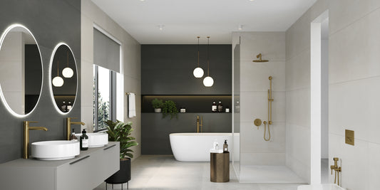 Kludi Bozz Baterie cada dus monocomanda, auriu periat (brushed gold)