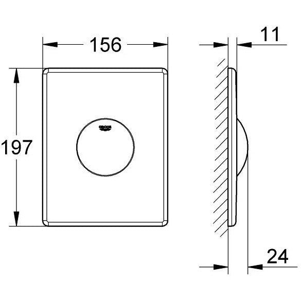 Grohe Skate Clapeta de actionare, crom
