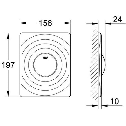 Grohe Surf Clapeta de actionare