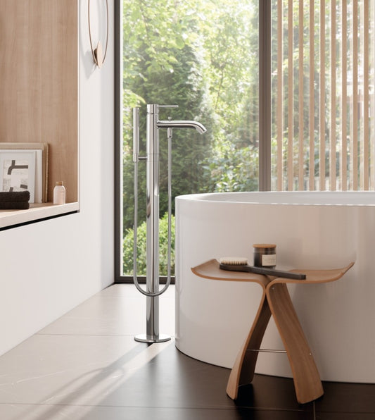 Kludi Bozz Baterie cada freestanding, crom