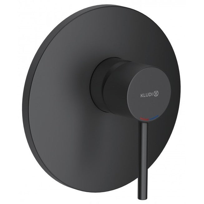 Kludi Bozz Baterie dus incastrata, negru mat