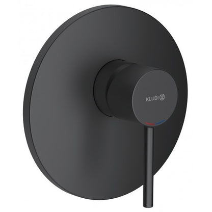 Kludi Bozz Baterie dus incastrata, negru mat