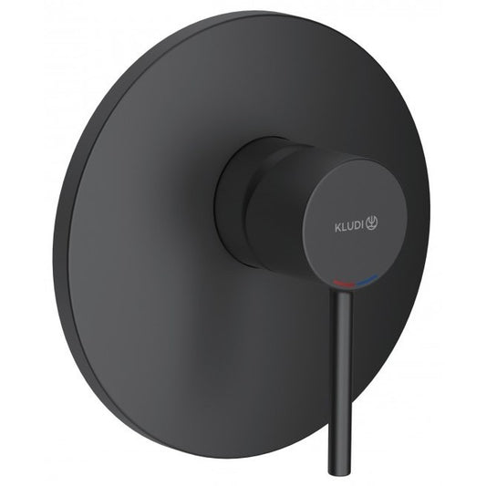 Kludi Bozz Baterie dus incastrata, negru mat