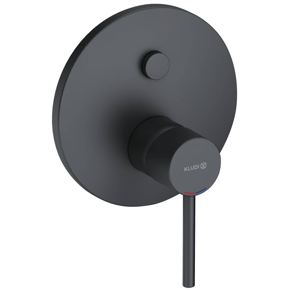 Kludi Bozz Baterie cada dus monocomanda incastrata Ø17 cm, negru mat