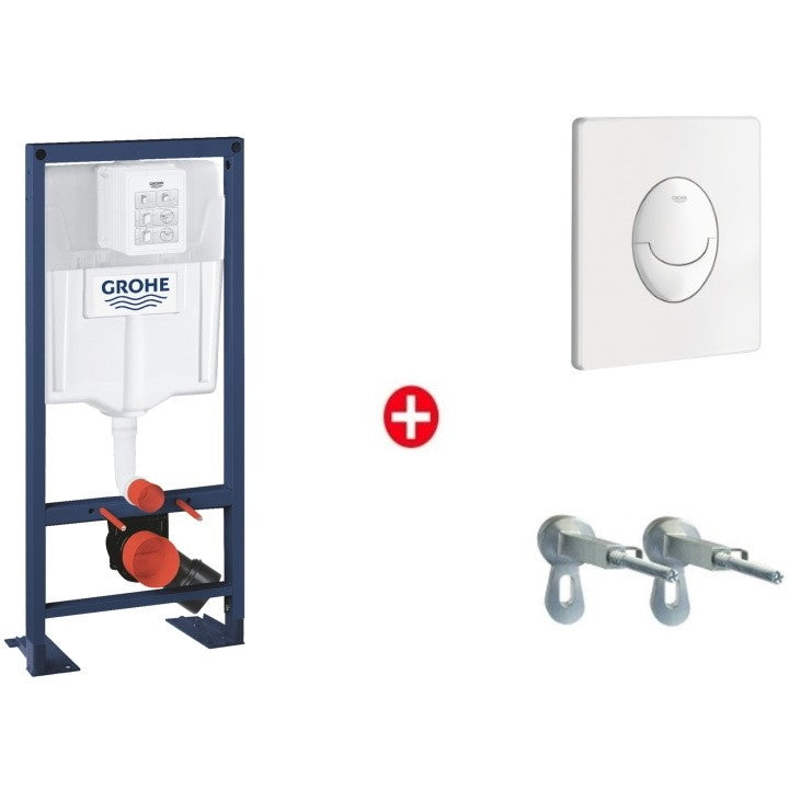 Grohe Rapid SL 3 in 1 Set rezervor incastrat GD2 si clapeta de actionare, alb