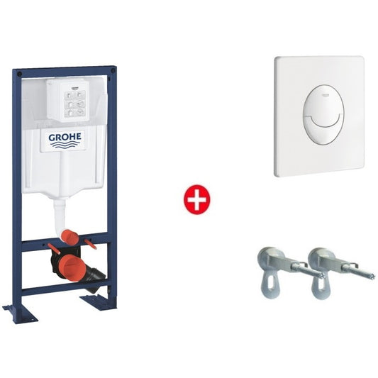 Grohe Rapid SL 3 in 1 Set rezervor incastrat GD2 si clapeta de actionare, alb