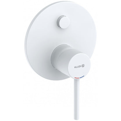 Kludi Bozz Baterie cada dus monocomanda incastrata Ø15 cm, alb mat