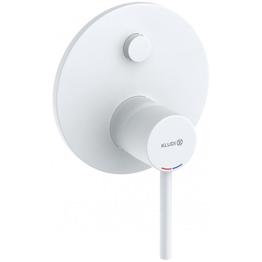 Kludi Bozz Baterie cada dus monocomanda incastrata Ø15 cm, alb mat
