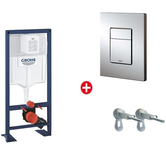 Grohe Rapid SL 3 in 1 Set rezervor incastrat GD2 si clapeta de actionare, crom