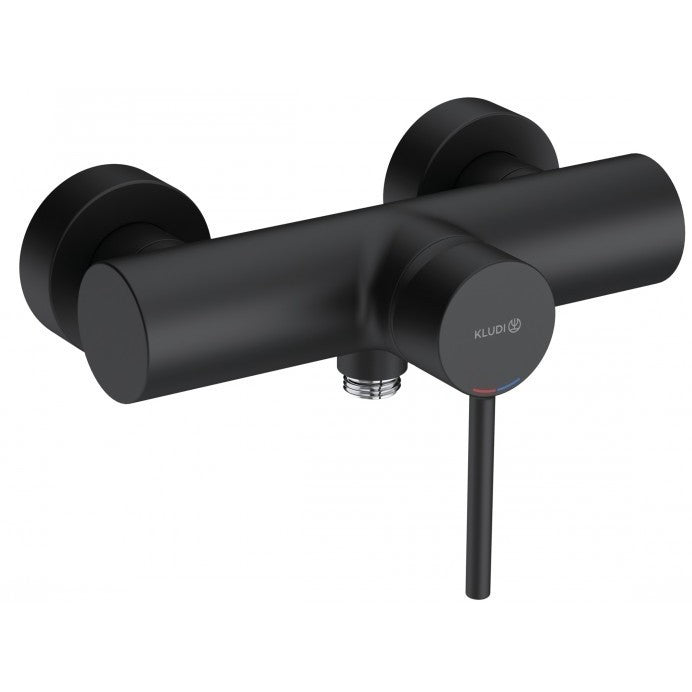 Kludi Bozz Baterie dus monocomanda, negru mat