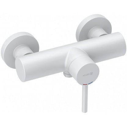 Kludi Bozz Baterie dus monocomanda, alb mat