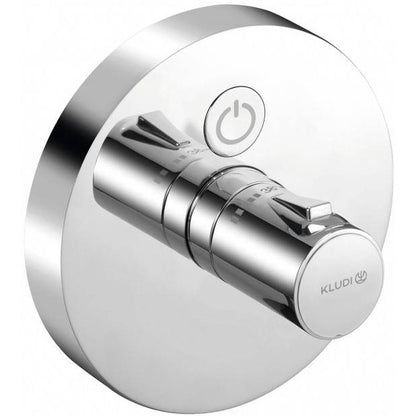 Kludi Push Baterie dus termostatata cu un buton, montaj incastrat Ø15 cm, crom