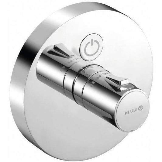 Kludi Push Baterie dus termostatata cu un buton, montaj incastrat Ø15 cm, crom