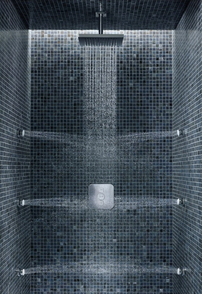 Kludi Push Baterie dus termostatata cu doua butoane, montaj incastrat 15x15 cm, crom