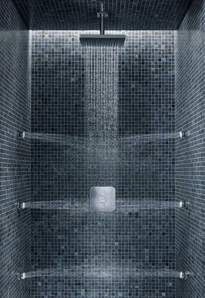 Kludi Push Baterie dus termostatata cu doua butoane, montaj incastrat 15x15 cm, crom