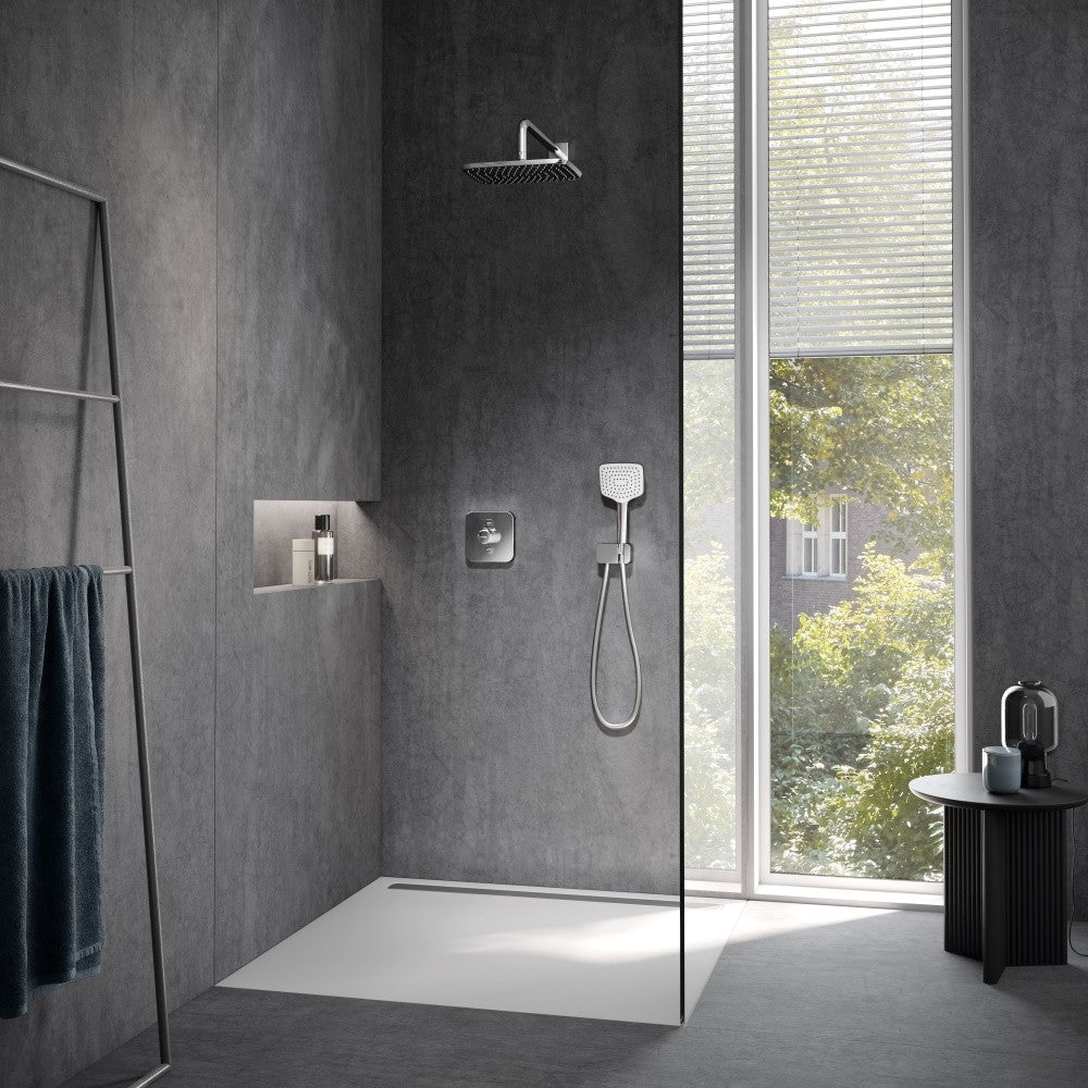 Kludi Push Baterie dus termostatata cu doua butoane, montaj incastrat 15x15 cm, crom