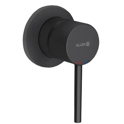 Kludi Bozz Baterie dus monocomanda, montaj incastrat, negru mat