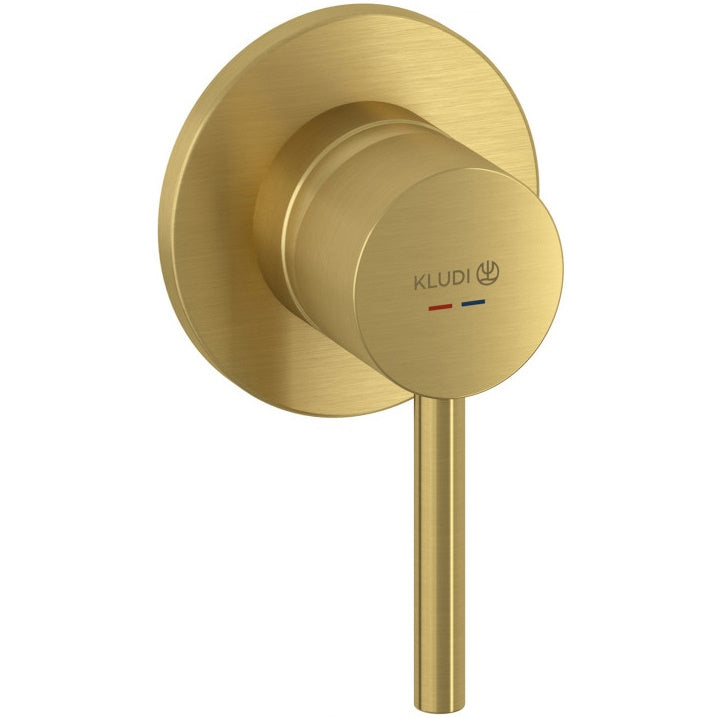 Kludi Bozz Baterie dus monocomanda, montaj incastrat, auriu periat (brushed gold)