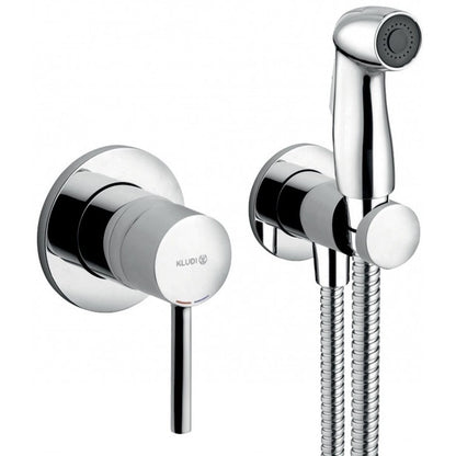 Kludi Bozz Set dus igienic cu baterie incastrata, suport si furtun 125 cm