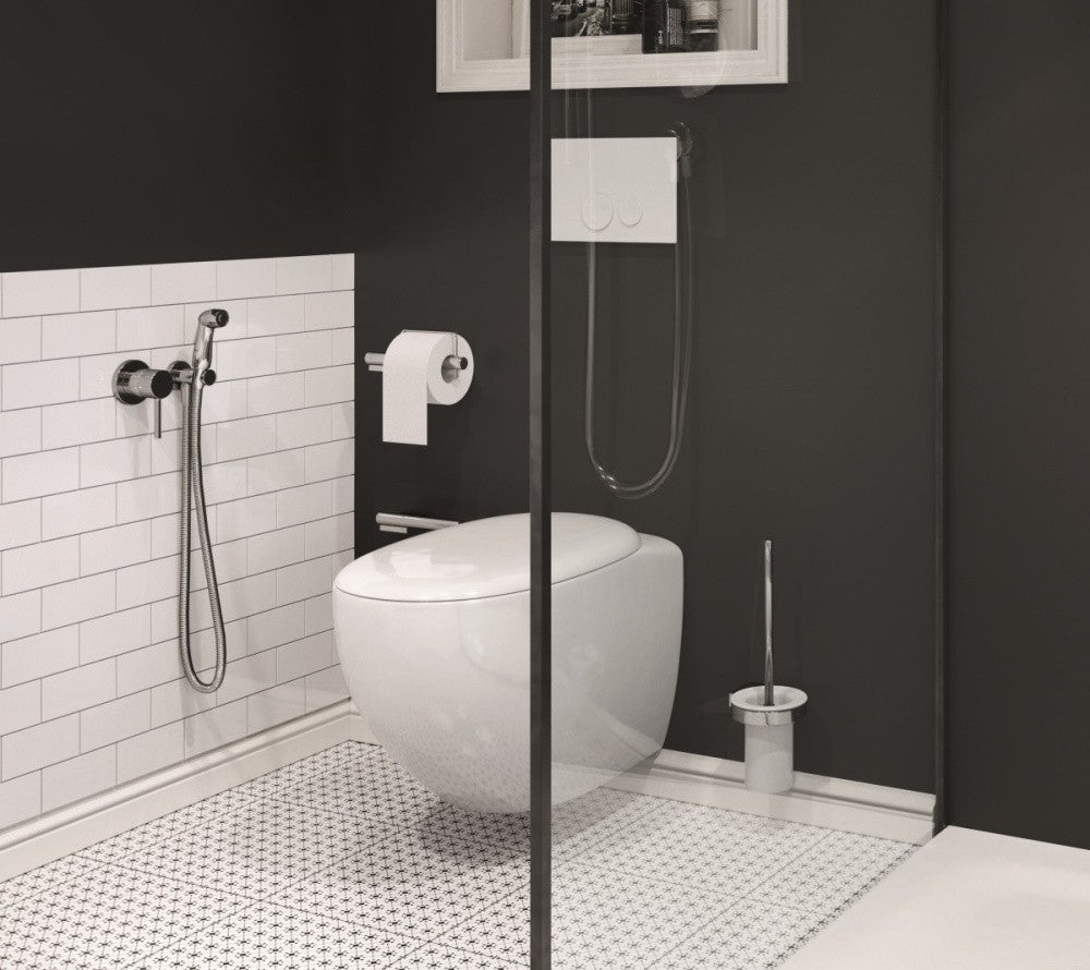 Kludi Bozz Set dus igienic cu baterie incastrata, suport si furtun 125 cm