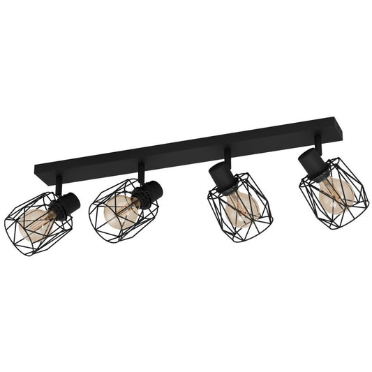 Eglo Tossino Plafoniera cu spoturi 4x40W, negru