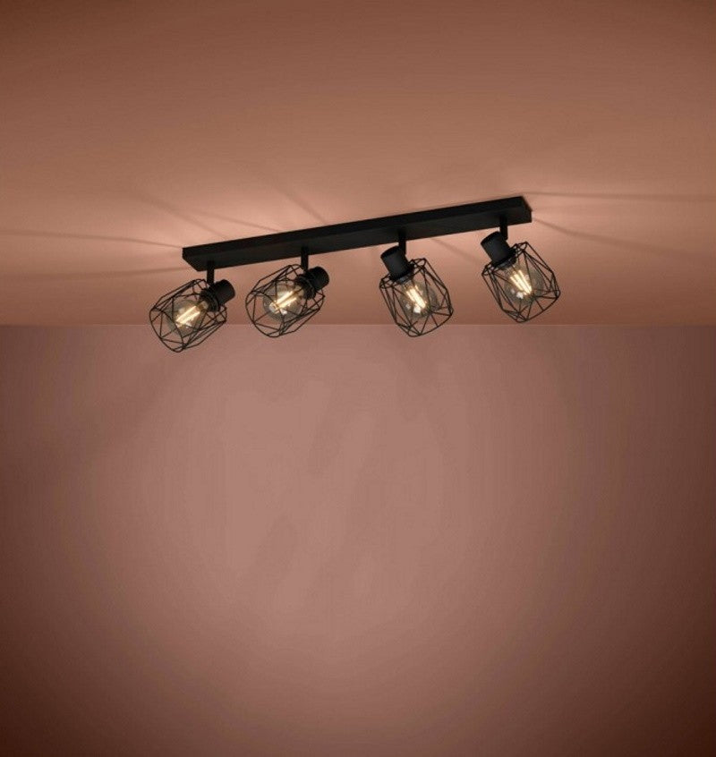 Eglo Tossino Plafoniera cu spoturi 4x40W, negru