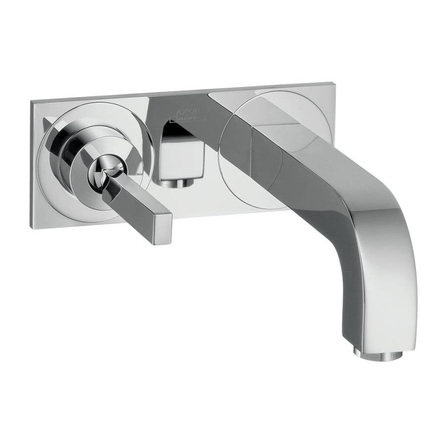 Baterie lavoar incastrata Hansgrohe Axor Citterio, cu placa, pipa 16 cm