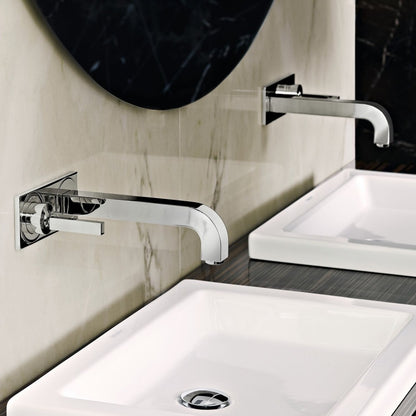 Baterie lavoar incastrata Hansgrohe Axor Citterio, cu placa, pipa 16 cm