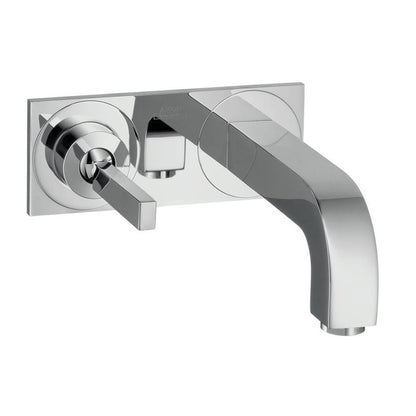Baterie chiuveta baie incastrata Hansgrohe Axor Citterio, cu placa, pipa 22 cm