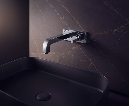 Baterie chiuveta baie incastrata Hansgrohe Axor Citterio, cu placa, pipa 22 cm