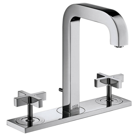 Baterie lavoar Hansgrohe Axor Citterio 170, dubla comanda, cu suport si ventil pop-up, manere cruce