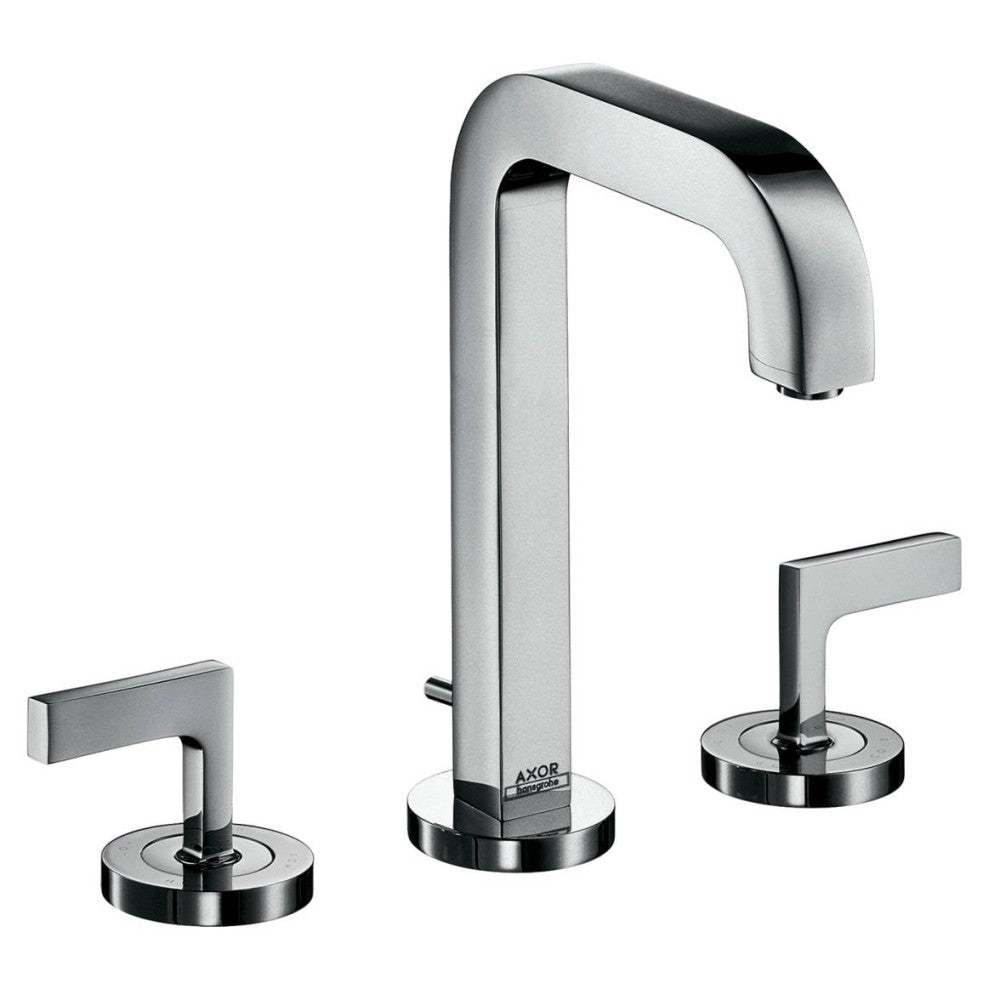 Baterie lavoar Hansgrohe Axor Citterio 170, dubla comanda, cu ventil pop-up, manere tip L