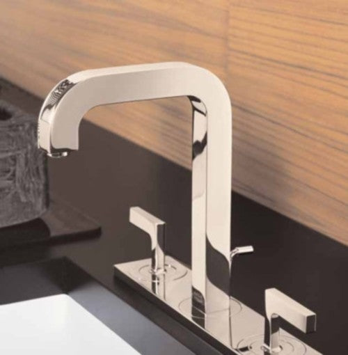 Baterie lavoar Hansgrohe Axor Citterio 170, dubla comanda, cu suport si ventil pop-up, manere tip L
