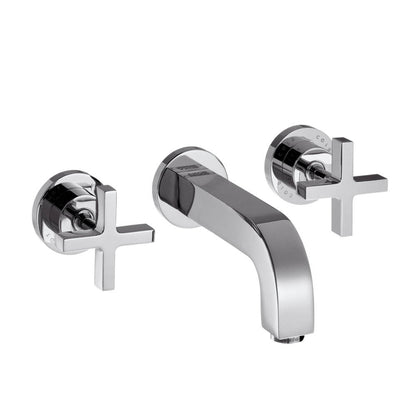 Baterie lavoar incastrata Hansgrohe Axor Citterio, dubla comanda, manere cruce, pipa 22 cm
