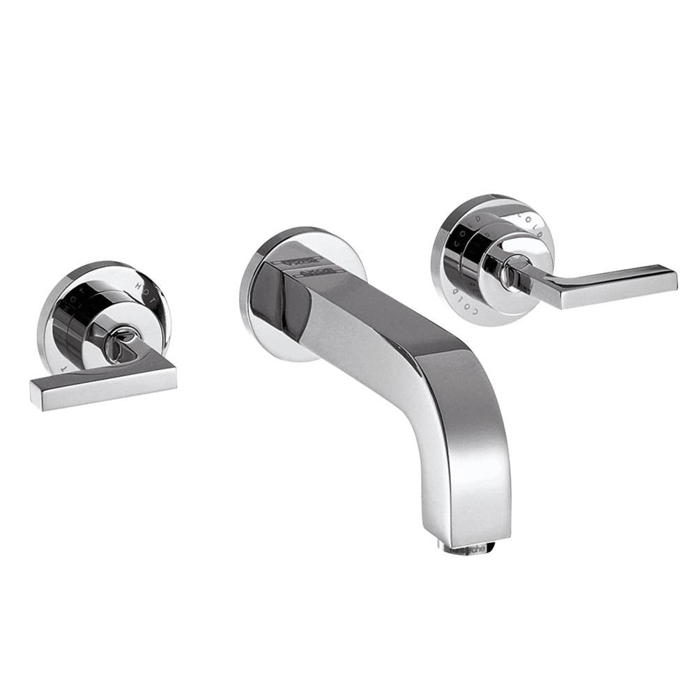 Baterie lavoar incastrata Hansgrohe Axor Citterio, dubla comanda, manere tip L, pipa 22 cm