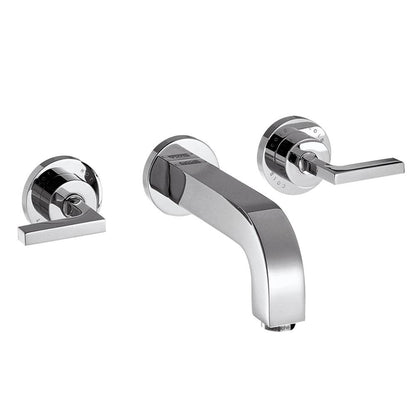 Baterie lavoar incastrata Hansgrohe Axor Citterio, dubla comanda, manere tip L, pipa 22 cm