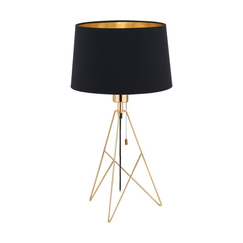 Eglo Camporale Veioza 1x60W, negru/auriu