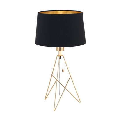 Eglo Camporale Veioza 1x60W, negru/auriu