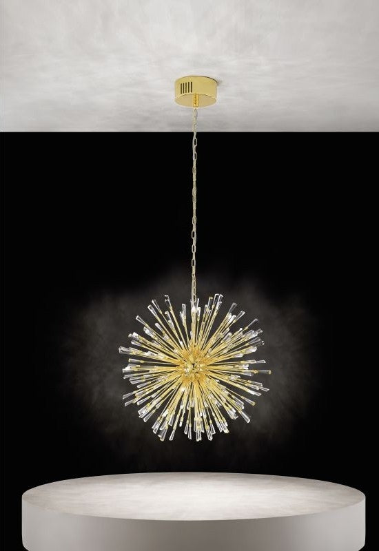 Eglo Vivaldo 1 Pendul 21x1.2W, auriu/transparent